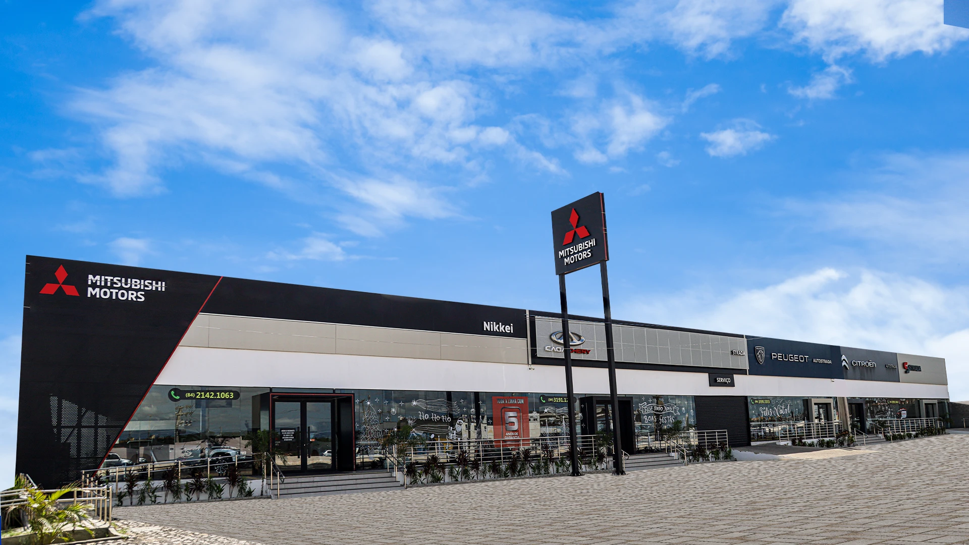 Fachada da concessionária Mitsubishi em Mossoró